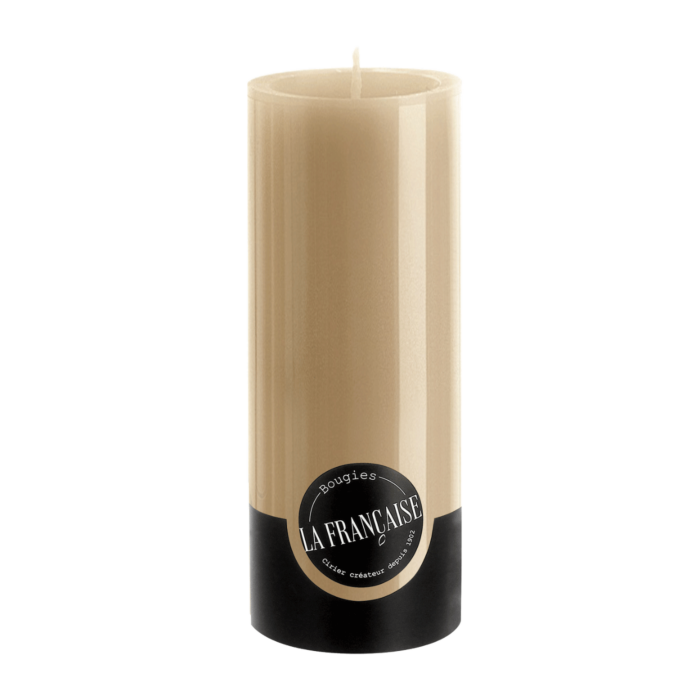 Bougies La Francaise - Large Pillar Candle - Taupe